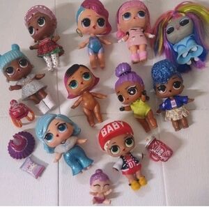 LOL Surprise OMG Dolls Series 1 MGA (Glitter/MC Swag/Rocker & Etc) Lot of 11 GUC